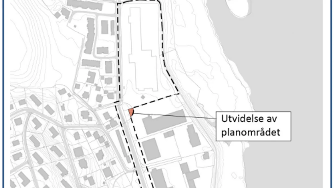 Utsnitt av kart over Skjæreaveien 44 med snuplass