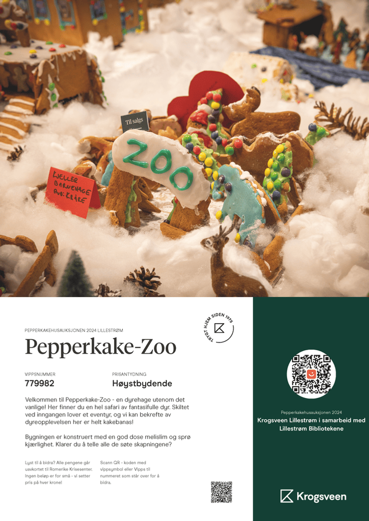 Salgsannonse Pepperkake-zoo